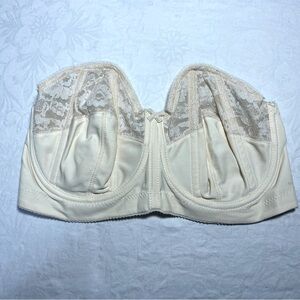 VINTAGE 😍 Goddess Corset Style Bra w Boning 34DD Underwire Strapless 100% Nylon
